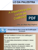 Importancia Dos Livros Da Codificacao