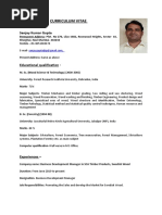 CV - Sanjay Kumar Gupta