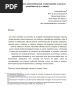 Artigo - Psicologia Forense e Psicopatologia - Considerações Acerca Do Diagnóstico e Tratamento