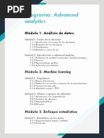 Programa Advanced Analytics