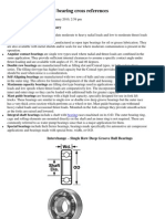 Ball Bearing Cross References