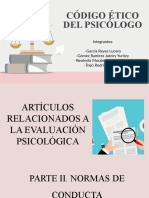 Código Ético Del Psicólogo