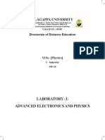 PG - M.Sc. - Physics - 345 14 - Lab - Advance Electronic Physics - 4758