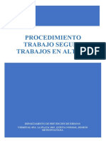 Procedimiento Trabajo Seguro Trabajos en Altura