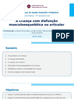 TP - 2h - A Criança Com Disfunção Articular Ou Musculoesquelética - V - Estudantes