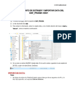 Procedimiento de Extraer y Importar Data Siaf - Prueba