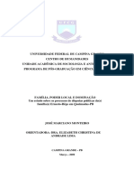 José Marciano Monteiro - Dissertação Ppgcs CH 2009