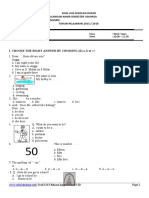 Soal UAS Semester 1 Bahasa Inggris Kelas 3