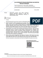 Surat Permohonan Perkembangan Isu Rakornas Dan Pemberitahuan Awal Rakornas