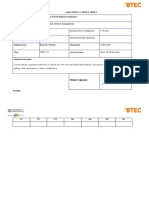 Assignment 1 Front Sheet Qualification BTEC Level 4 HND Diploma in Business