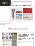 Clase 12 Tecnologia de Microcolumna en Gel