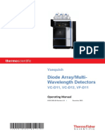 Vanquish Diode Array, Multi Wavelength Detectors (VC-D11, VC-D12, VF-D11) - Operating Manual