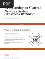 Drugs Acting On Central Nervous System