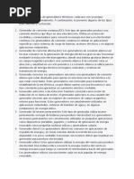 Existen Varios Tipos de Generadores Eléctricos