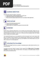 Module 1 - Introduction To The Android Operating System