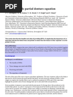 The Removable Partial Denture Equation