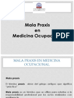 La Mala Praxis en Salud Ocupacional