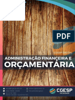 Sobre A Disciplina Administração Financeira e Orçamentária