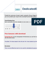 Dedicated Excel Euro 2020 Predictor Tool