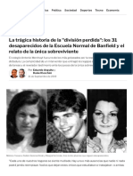 La Trágica Historia de La - División Perdida - Los 31 Desaparecidos de La Escuela Normal de Banfield y El Relato de La Única Sobreviviente - Infobae