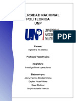 Universidad Nacional Politecnica UNP: Carrera