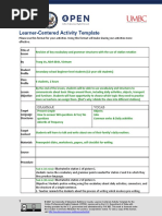 Learner Centered Activity - Trang Vu