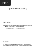 Operator Overloading - 1