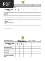 ARC-GEN-FM-14 - Daily Sanitation Audit Form