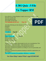 MCM301 Quiz-3 by Vu Topper RM