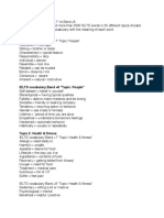 IELTS Vocab by Topic