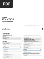 RX-V581 Manual English