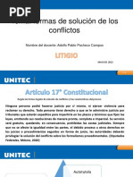 Formas de Solución de Conflictos, Litigio 22-3