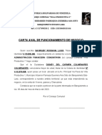 Carta Aval de Funcionamiento Villa 1