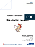 Patient Information Leaflet - Constipation in Adults