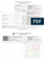 Horario Cuarto Semestre