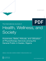 Awareness Belief Attitude and Utilization of Physiotherapy Services Among The General Public in Ibadan Nigeria Jan 06 2020 08-32-02