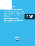 01 ANEXO 1 - Documento Marco General para El Inicio Del Ciclo Lectivo 2022 FORMACION DOCENTE