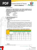 Estudio de Impacto Ambiental