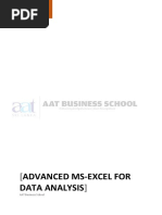 Advanced-Ms-Excel-For-Data-Analysis Note