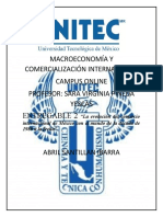 MACROECONOMÍA Y COMERCIALIZACIÓN INTERNACIONAL Entregable 2