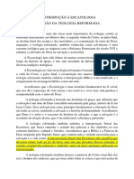 Escatologia Na Visão Da Teologia Reformada