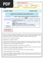 Sesión de Personal Social Acciones Positivas y Negativas