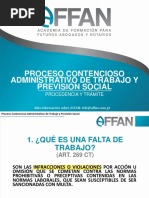 Sesión de Estudio Con Afán - Proceso Contencioso Administrativo de Trabajo y Previsión Social