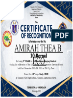 Certificates Amirah