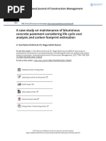 A Case Study On Maintenance of Bituminous Concrete Pavement Considering Life Cycle Cost Analysis and Carbon Footprint Estimation