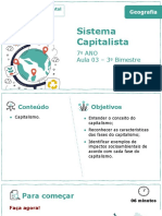 Sistema Capitalista: 7º ANO Aula 03 - 3º Bimestre