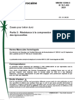 NM 12390-3 Resistance A La Compression Des Eprouvetts