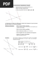 Fiche Methode - Les Theoremes de Thales