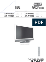 Sony KDL-40W2000 KDL-46W2000 CH - WAX2F LCD