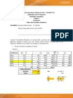 Taller Sobre Medidas Estadísticas - Grupo 8